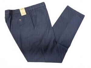 NEW MEYER men's roma seersucker trousers in blue